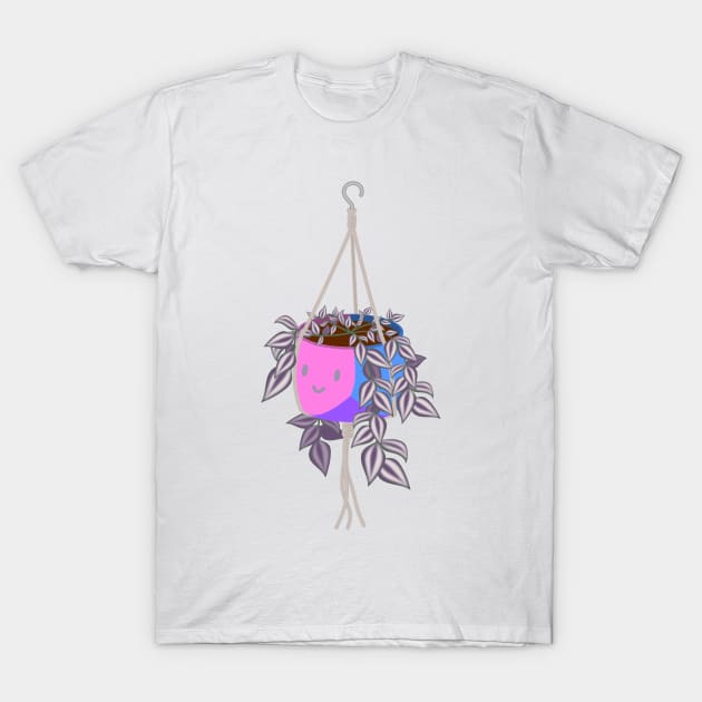 tradscantia plant in bisexual pride pot T-Shirt by meldra